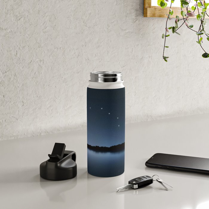 Big Dipper, Ursa Major star constellation, Night sky, Cluster of stars, Deep space Water Bottle Gallery Image 4