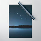 Big Dipper, Ursa Major star constellation, Night sky, Cluster of stars, Deep space Wrapping Paper Gallery Image 1