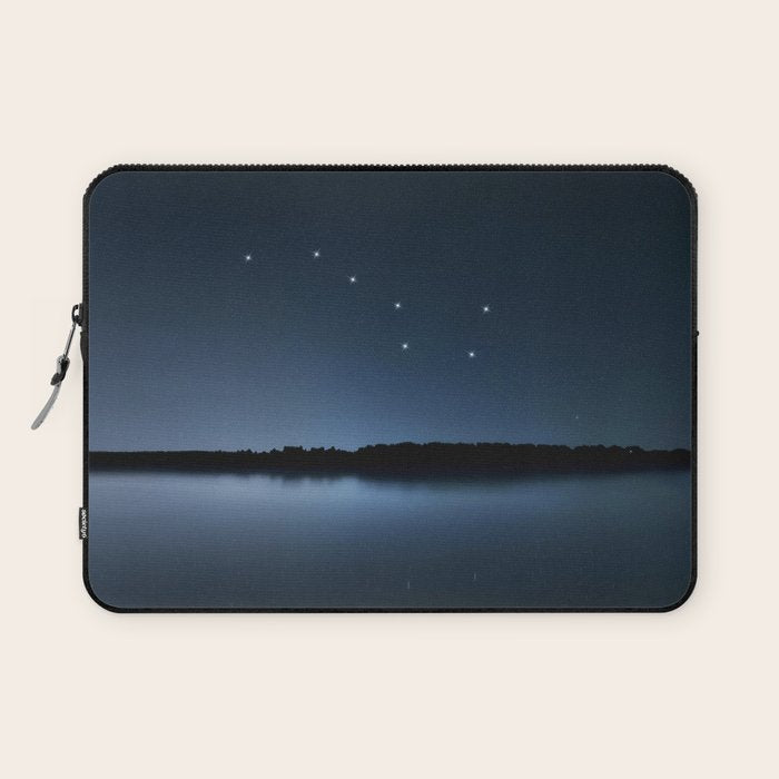 Big Dipper, Ursa Major star constellation, Night sky, Cluster of stars, Deep space Laptop Sleeve Gallery Image 1