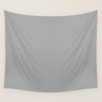 Quick Silver Gray Solid Color Plain Neutral Earth Tone  Wall Tapestry Gallery Image 4