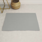 Quick Silver Gray Solid Color Plain Neutral Earth Tone  Rug Gallery Image 1