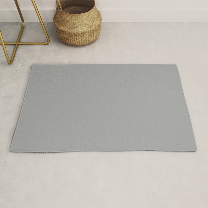 Quick Silver Gray Solid Color Plain Neutral Earth Tone  Rug Gallery Image 1