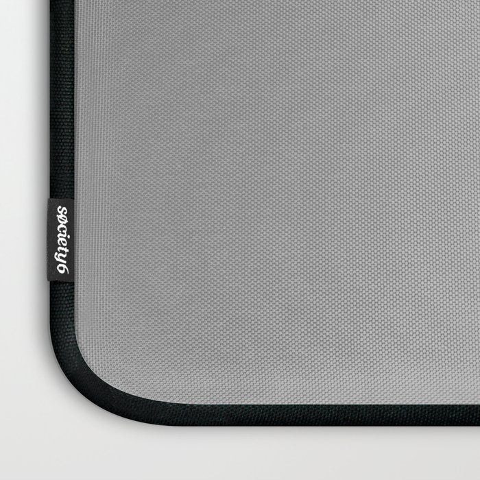 Quick Silver Gray Solid Color Plain Neutral Earth Tone  Laptop Sleeve Gallery Image 3
