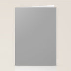 Quick Silver Gray Solid Color Plain Neutral Earth Tone  Stationery Card Gallery Image 2