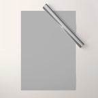Quick Silver Gray Solid Color Plain Neutral Earth Tone  Wrapping Paper Gallery Image 1