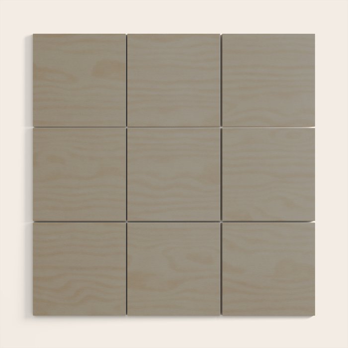Quick Silver Gray Solid Color Plain Neutral Earth Tone  Wood Wall Art Gallery Image 1
