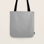 Quick Silver Gray Solid Color Plain Neutral Earth Tone  Tote Bag Gallery Image 1