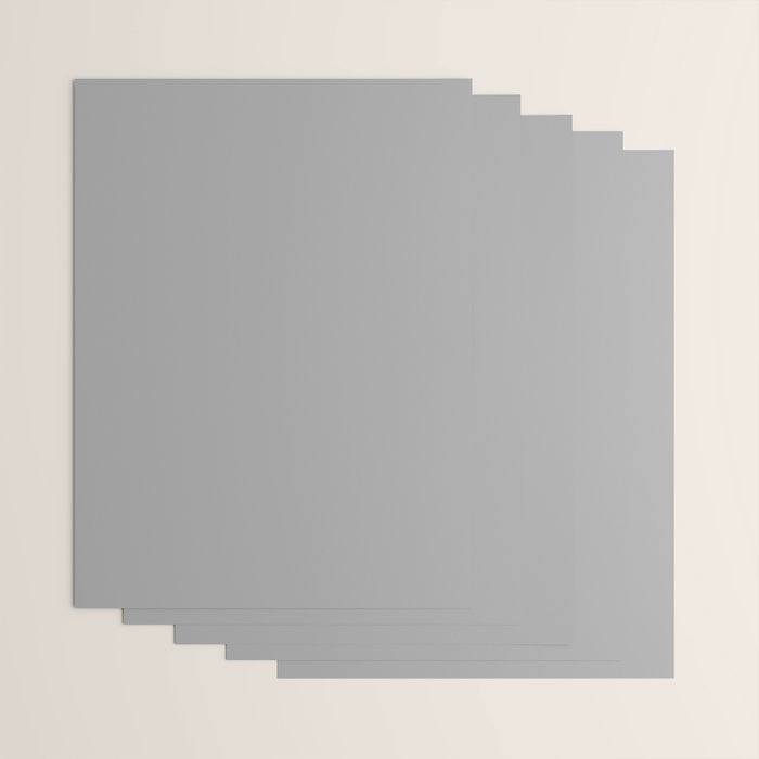 Quick Silver Gray Solid Color Plain Neutral Earth Tone  Wrapping Paper Gallery Image 3