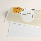 Abstract Face Line Design 03 Wrapping Paper Gallery Image 2