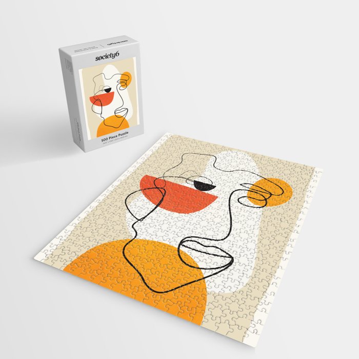 Abstract Face Line Design 03 Jigsaw Puzzle Gallery Image 2