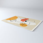 Abstract Face Line Design 03 Rug Gallery Image 3