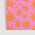 Abstract retro pink star shape pattern Poster Gallery Image 3