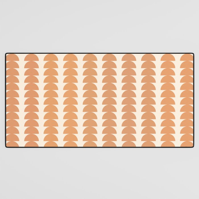 Maude Pattern XXIII Pantone Peach Fuzz Desk Mat Gallery Image 3