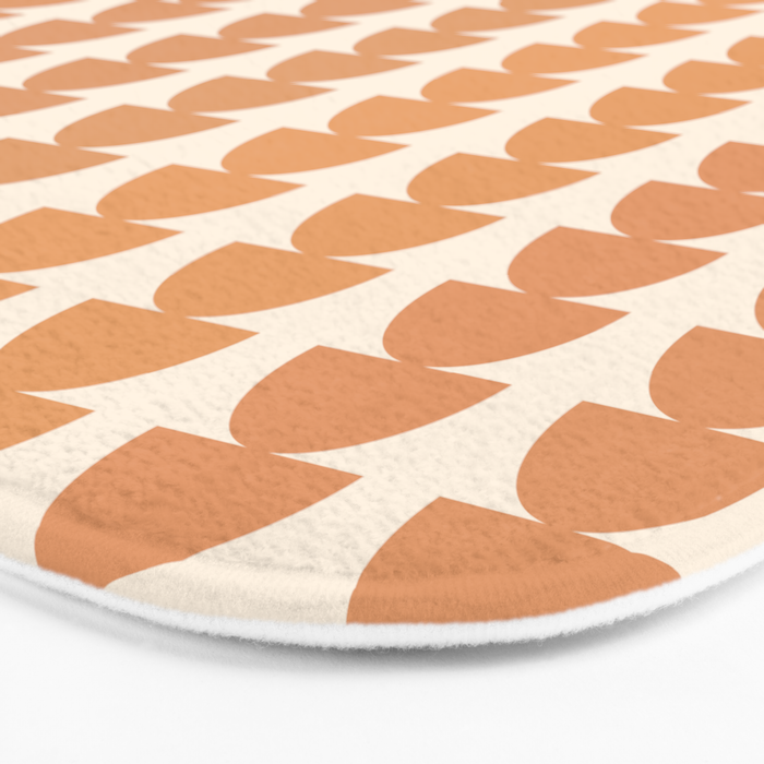 Maude Pattern XXIII Pantone Peach Fuzz Bath Mat Gallery Image 3
