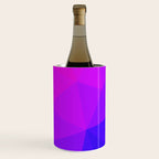 Magenta and Violet Low Poly Pattern Wine Chiller Gallery Image 3