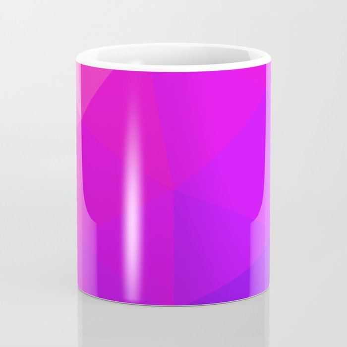 Magenta and Violet Low Poly Pattern Coffee Mug Gallery Image 4