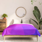 Magenta and Violet Low Poly Pattern Comforter Gallery Image 3