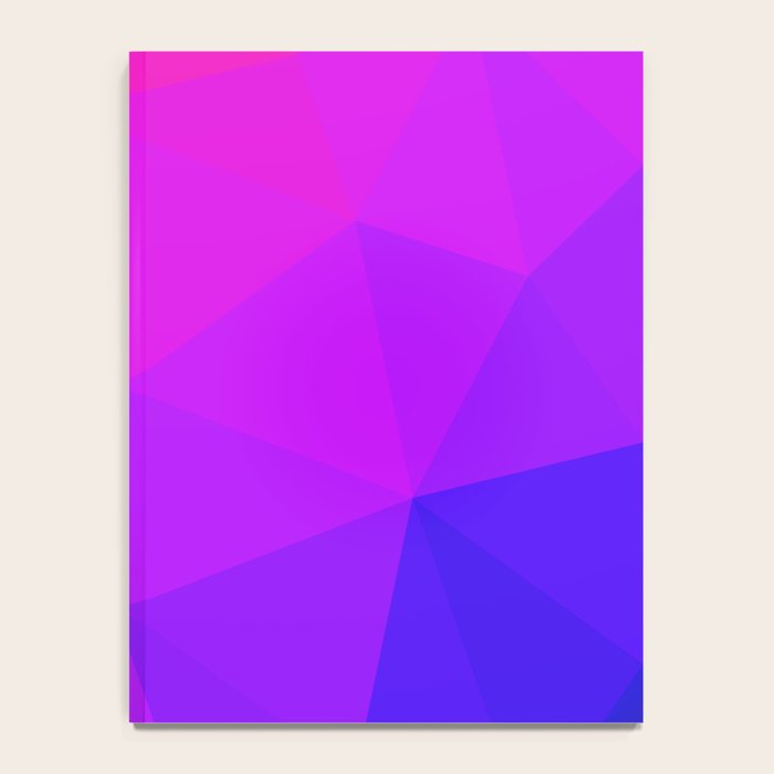 Magenta and Violet Low Poly Pattern Notebook Gallery Image 4