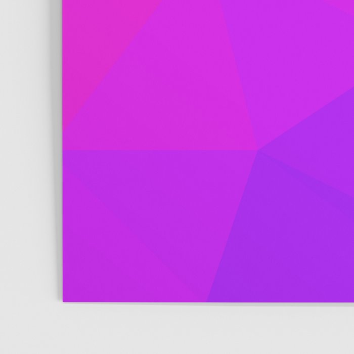 Magenta and Violet Low Poly Pattern Poster Gallery Image 3