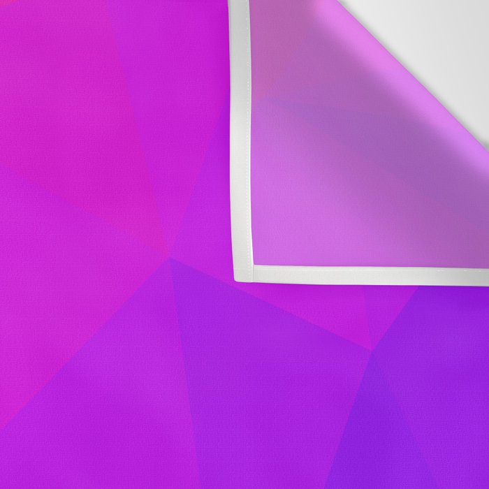 Magenta and Violet Low Poly Pattern Wall Tapestry Gallery Image 3