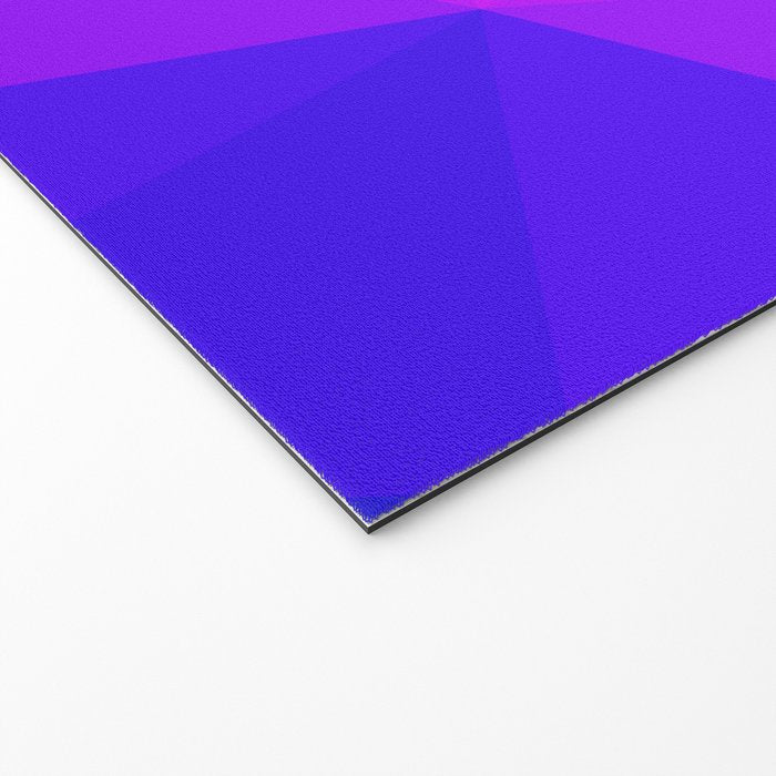 Magenta and Violet Low Poly Pattern Welcome Mat Gallery Image 2