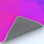 Magenta and Violet Low Poly Pattern Rug Gallery Image 4