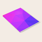 Magenta and Violet Low Poly Pattern Notebook Gallery Image 2