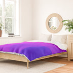 Magenta and Violet Low Poly Pattern Duvet Cover Gallery Image 2