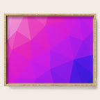 Magenta and Violet Low Poly Pattern Serving Tray Gallery Image 1