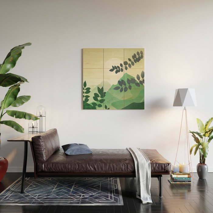 Green Mountains Wood Wall Art Gallery Image 2