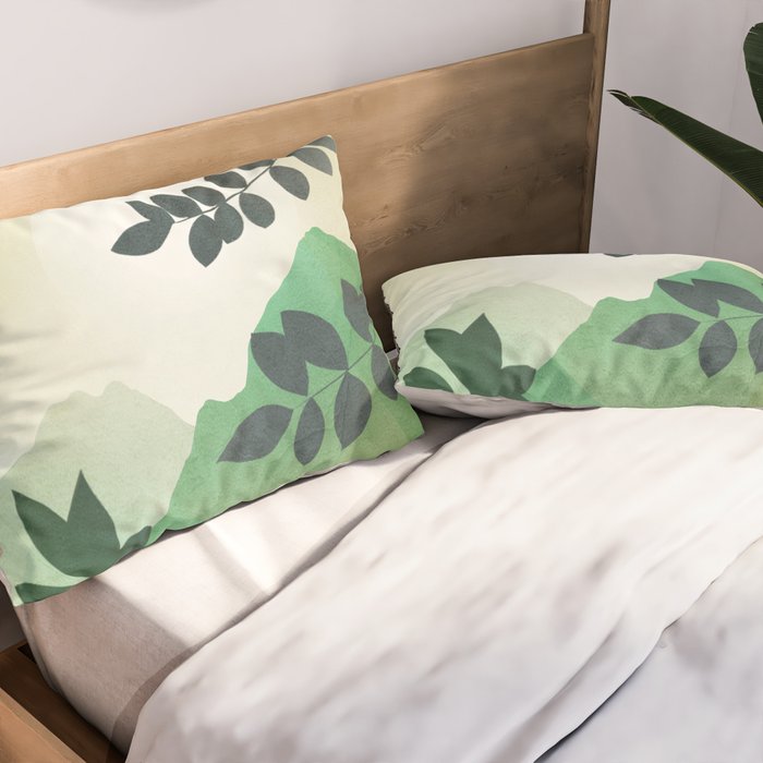 Green Mountains Pillow Sham Gallery Image 2