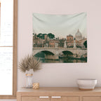 Ponte Vittorio Emanuele Bridge at Sunset - Rome Travel Photography Art Print | Italy Wall Tapestry Gallery Image 2