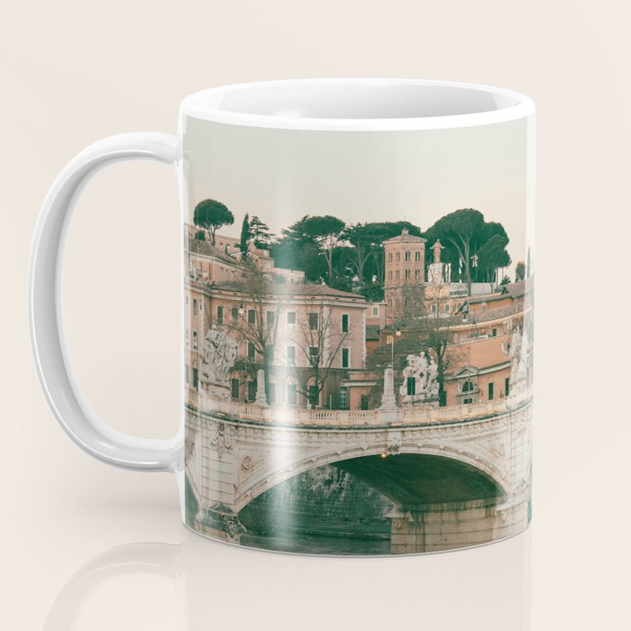 Ponte Vittorio Emanuele Bridge at Sunset - Rome Travel Photography Art Print | Italy Coffee Mug Gallery Image 3