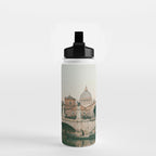 Ponte Vittorio Emanuele Bridge at Sunset - Rome Travel Photography Art Print | Italy Water Bottle Gallery Image 2