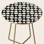 Card Suit Motifs I Black and White Side Table Gallery Image 2