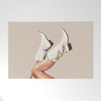 These Boots - Neutral Beige Welcome Mat Gallery Image 1