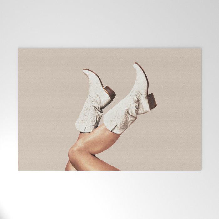 These Boots - Neutral Beige Welcome Mat Gallery Image 1