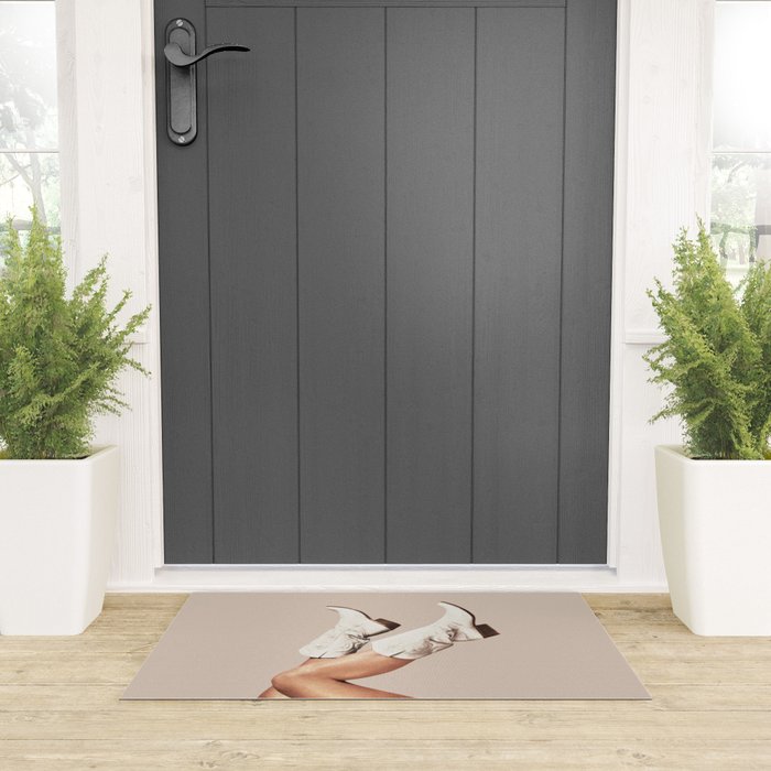These Boots - Neutral Beige Welcome Mat Gallery Image 3