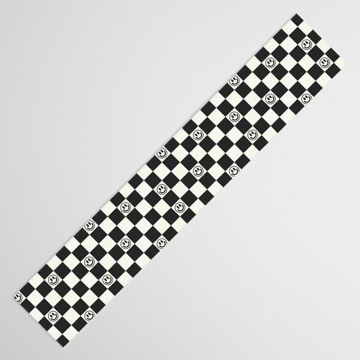 Smiley Face & Checkerboard  Table Runner Gallery Image 3