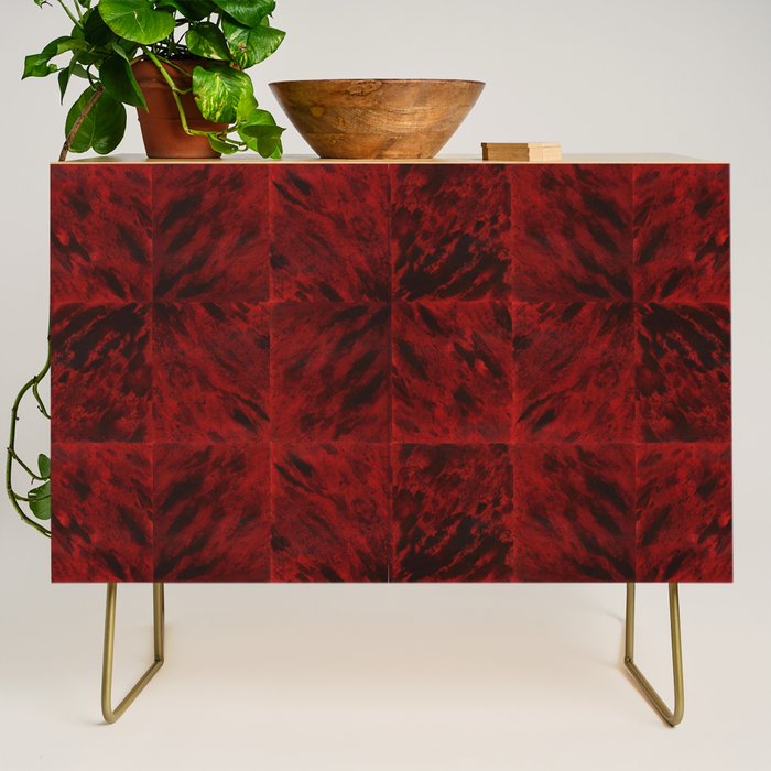 Faux Tortoiseshell 2 - Red Credenza Gallery Image 1