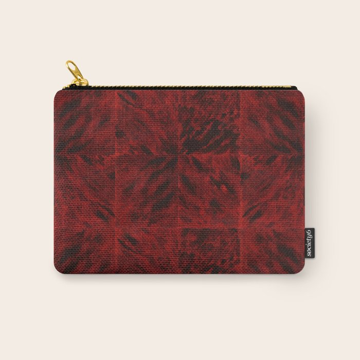 Faux Tortoiseshell 2 - Red Carry All Pouch Gallery Image 1