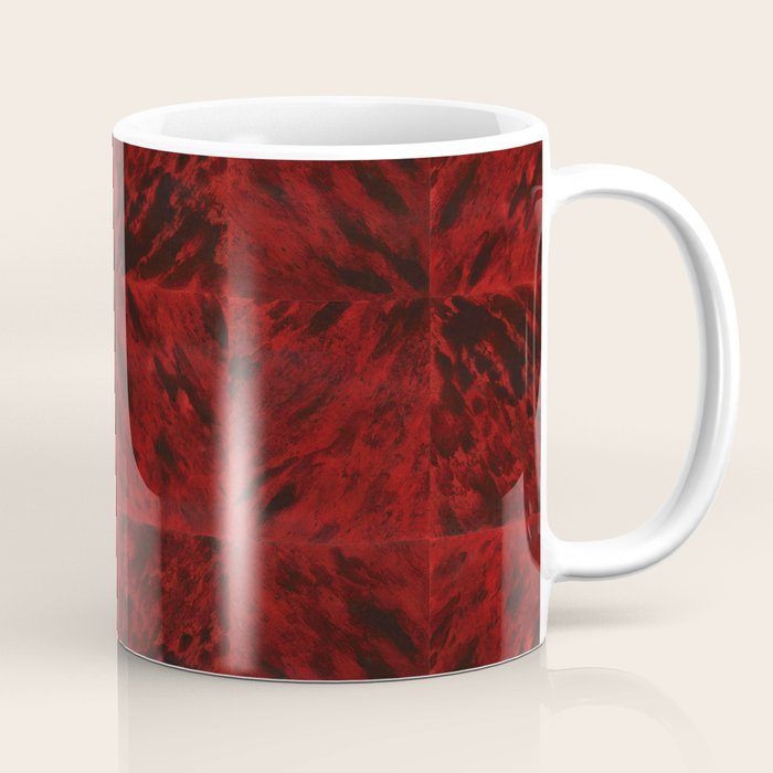 Faux Tortoiseshell 2 - Red Coffee Mug Gallery Image 1