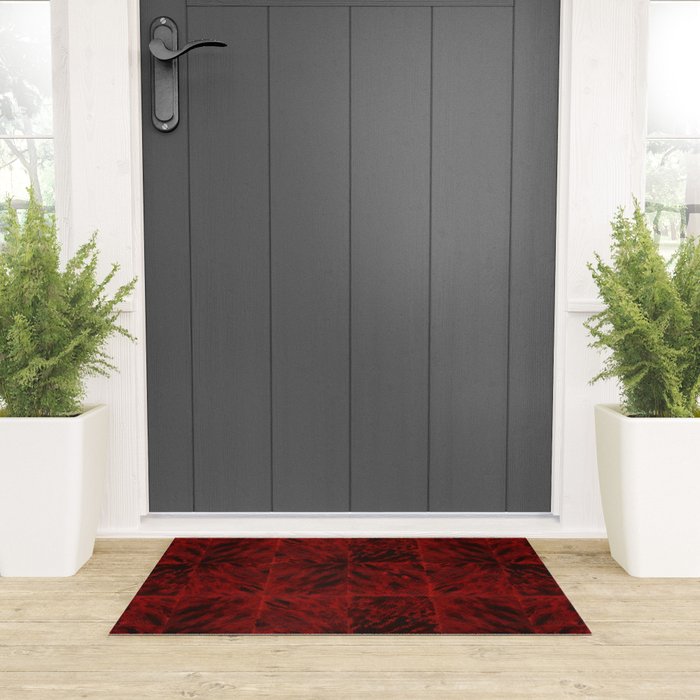 Faux Tortoiseshell 2 - Red Welcome Mat Gallery Image 3