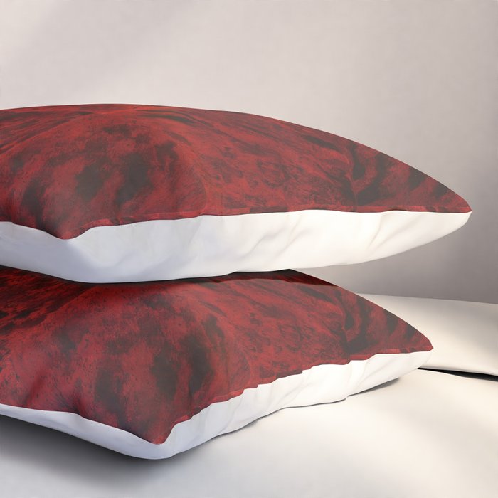Faux Tortoiseshell 2 - Red Pillow Sham Gallery Image 3