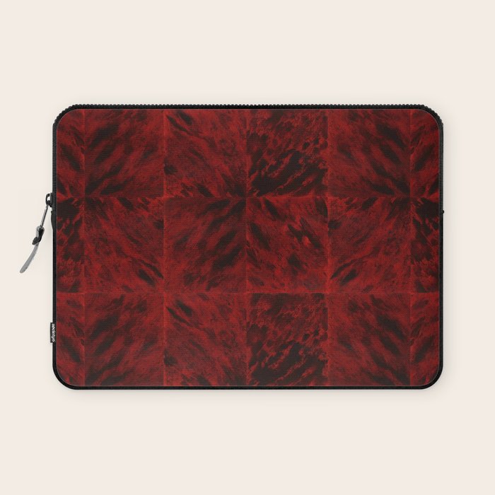 Faux Tortoiseshell 2 - Red Laptop Sleeve Gallery Image 1