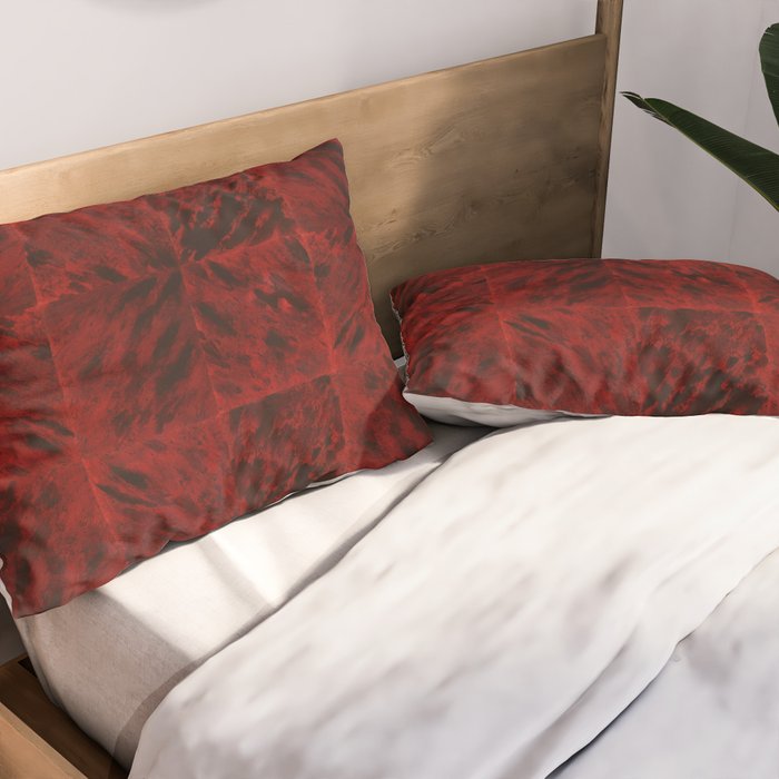 Faux Tortoiseshell 2 - Red Pillow Sham Gallery Image 2