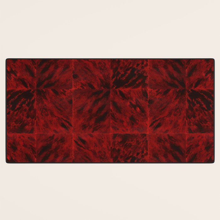 Faux Tortoiseshell 2 - Red Desk Mat Gallery Image 3