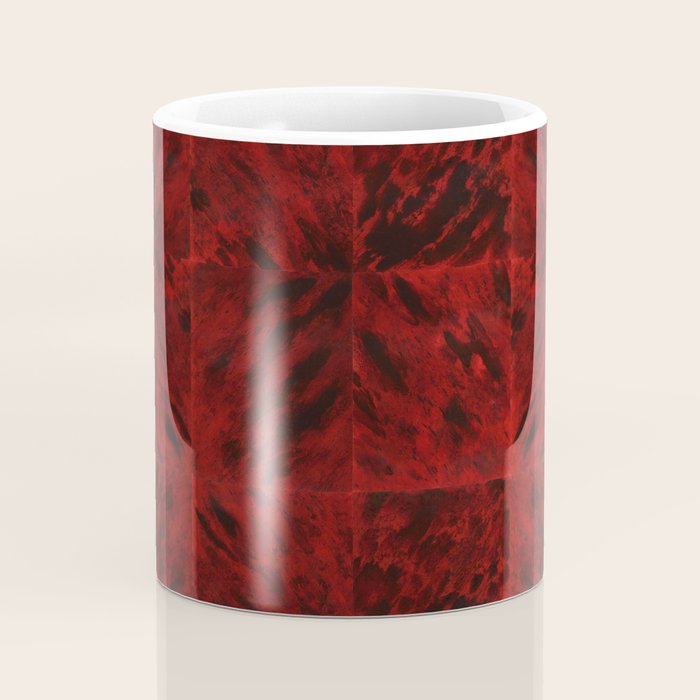 Faux Tortoiseshell 2 - Red Coffee Mug Gallery Image 4