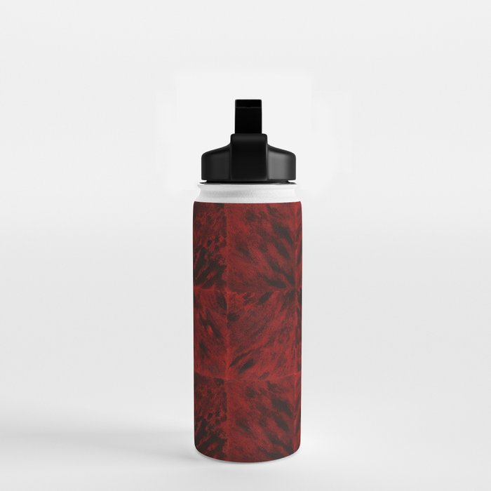 Faux Tortoiseshell 2 - Red Water Bottle Gallery Image 2