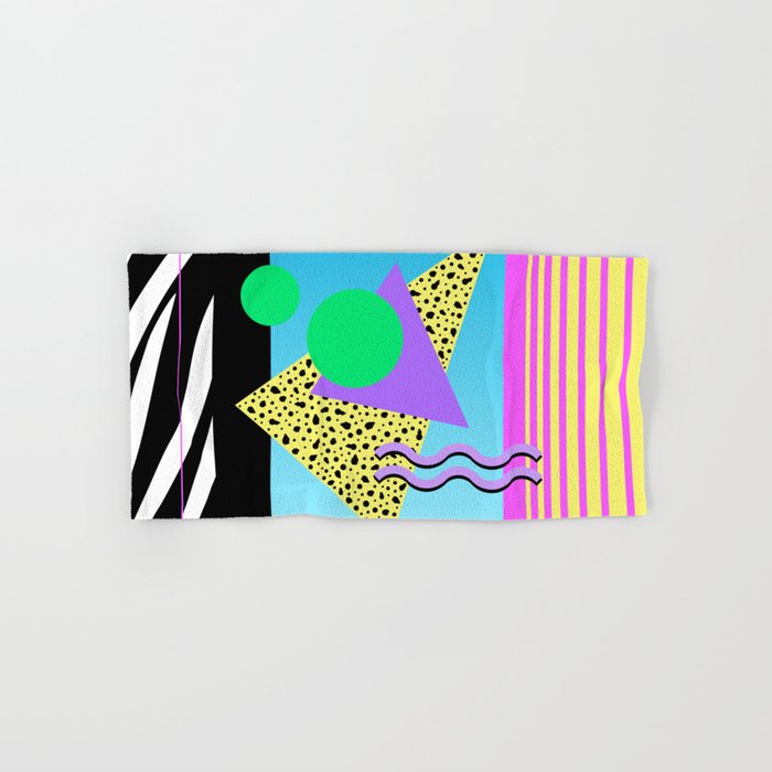 Memphis pattern 132 - 80s / 90s Retro Bath Towel Gallery Image 1